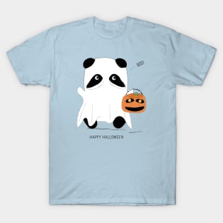 Halloween Panda Ghost T-Shirt